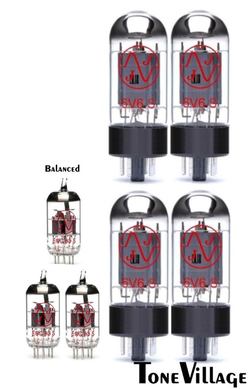 JJ 3 x ECC83 (12AX7) 4 x 6V6s Matched Quad Guitar Amp Vacuum Tube / Valve - FREE UK SHIPPING