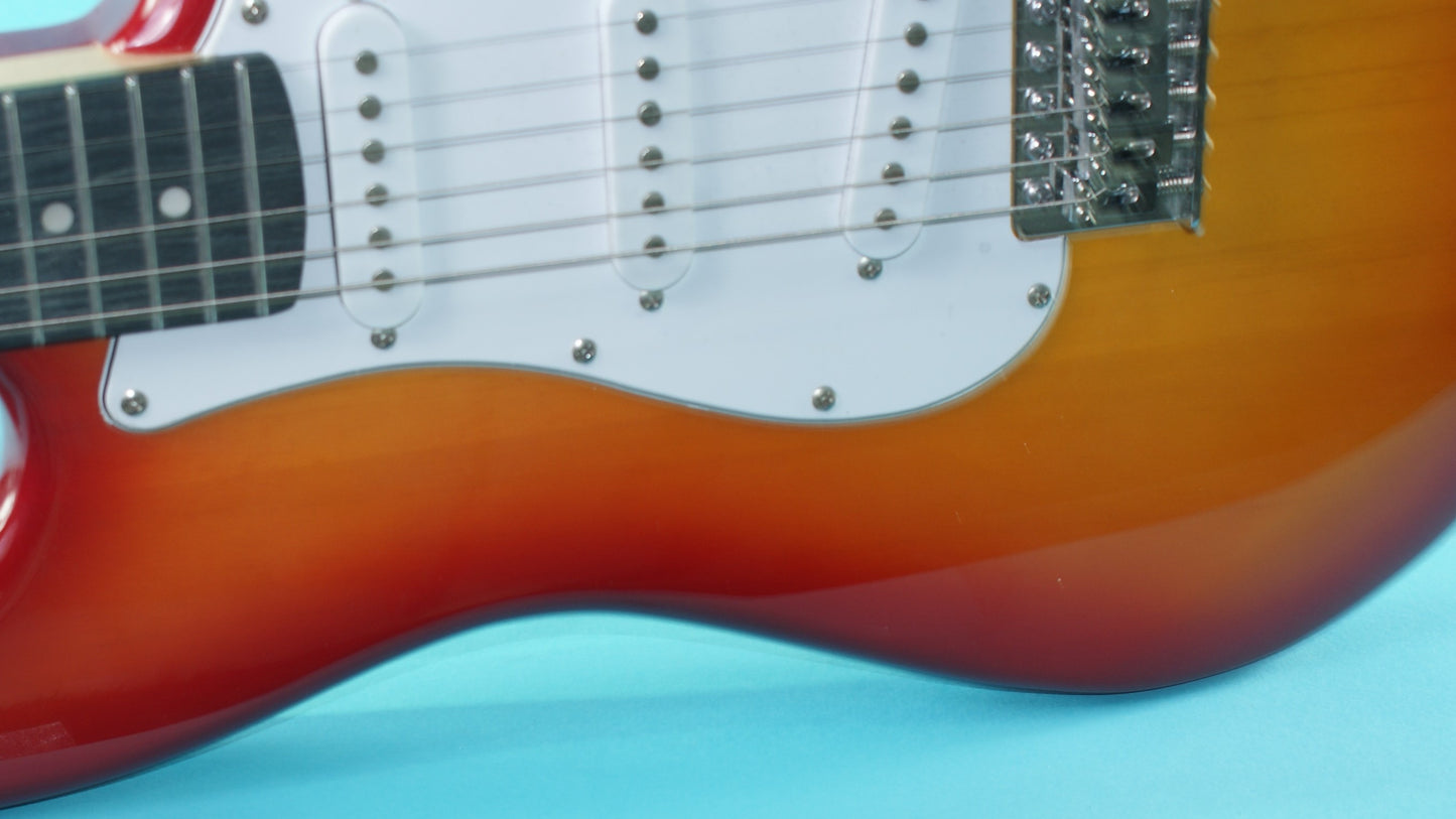 CHORD - Stratocaster style Guitar, Orange/ Red