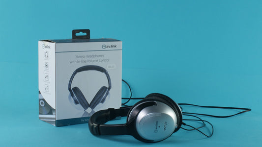 AV:LINK Stereo Headphones with in-line Volume Control